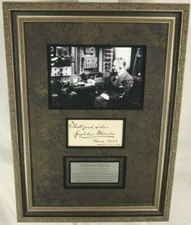 Guglielmo Marconi Italian Inventor & Engineer ''Radio'' Autograph Display