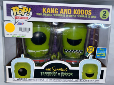 【訳あり】ファンコポップ！ シンプソンズ カングとコドス Funko Pop! Simpsons Treehouse of Horror Kang and Kodos Figures for