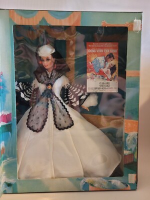 Barbie Scarlett O Hara in Black & White Dress Mattel Hollywood Legend Collection