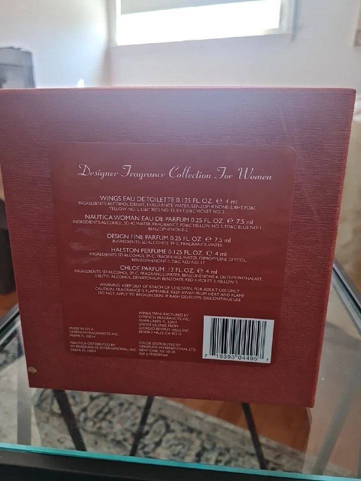 Mini Set Perfume Colección Diseñador Fragancias Mujer 5 Piezas Vintage  Foto 2 de 3