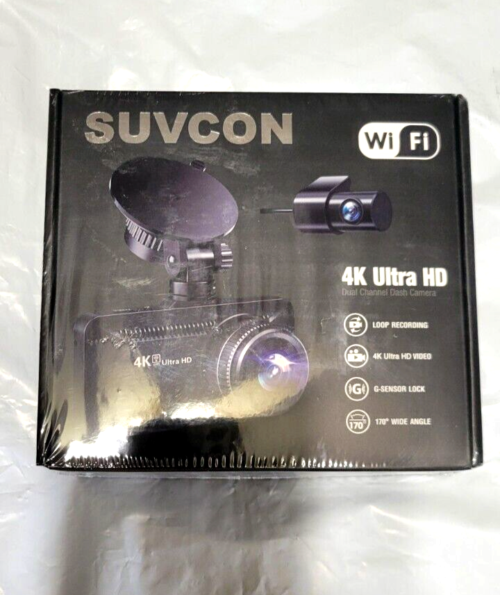 4K/1080P Front Rear Dash Cam with Built-in WiFi for Cars in Full HD-image