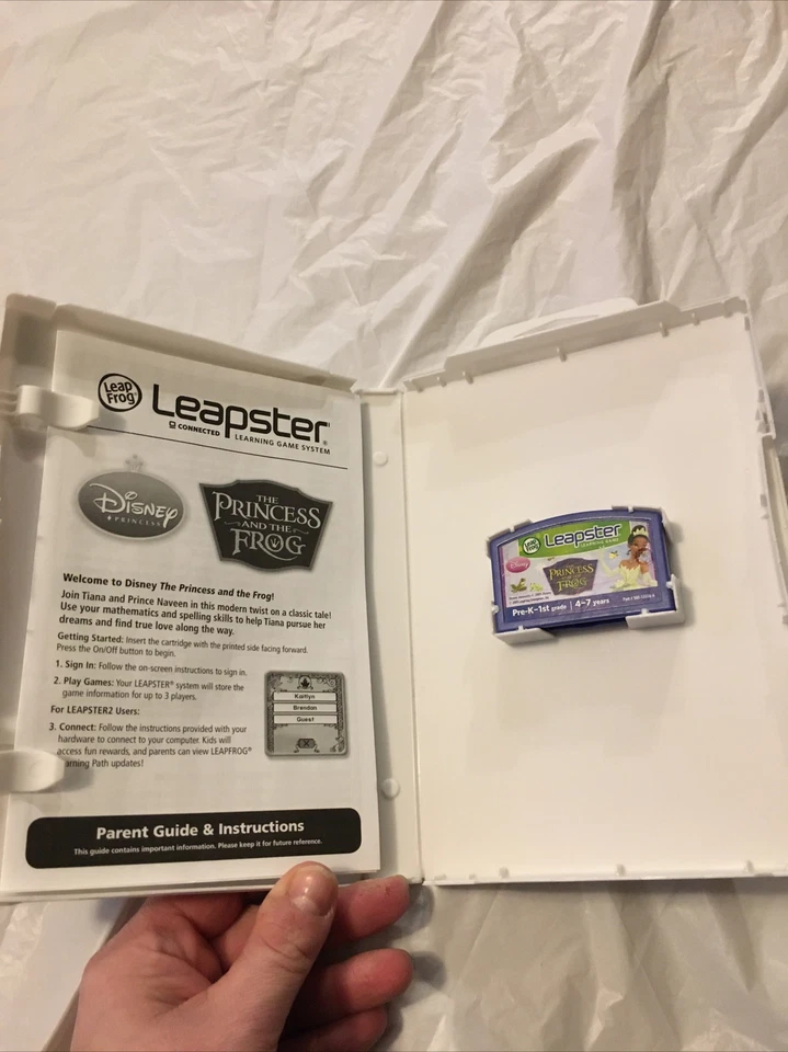 Leap Frog Leapster Lot Of Three Games Dora The Explorer Tinkerbell Tiana Tested - Image 3 of 4