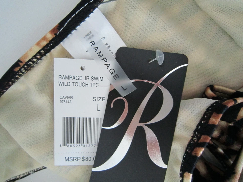 Traje de baño RAMPAGE Wild Touch Mesh Monokini de una pieza talla L Foto 3 de 4