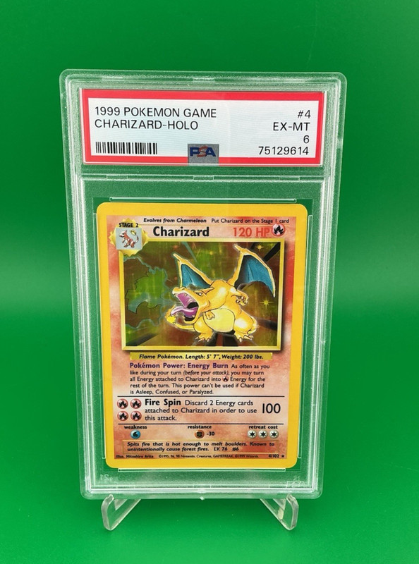 PSA 1999 Pokemon Charizard-Holo #4 EX-MT 6 (75129614) *LOOK!*