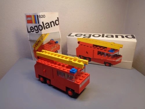 LEGO SYSTEM DENMARK VINTAGE 1970'S FIRE TRUCK SET No 620 VERY RARE NMINT IN BOX