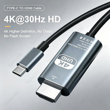 For Android iPhone17 17e 16 16e 15 Pro Air USB C Type C to HDMI Cable HDTV Cord