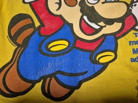 Youth Large Super Mario Bros. 3 Y2K  Distressed Nes Video Game Cover Tee Shirt