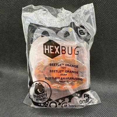 McDonald's Happy Meal Toy HEXBUG #6 Orange Beetle in Sealed Bag 2013