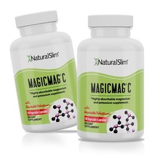NaturalSlim MagicMag-C Magnesium Citrate Capsules With Potassium 2-Pack , 100 Ct