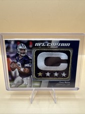 Tony Romo Cowboys Patch NFL Captain Topps Relic Jersey 4 Star C Patch