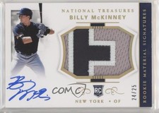 2018 Panini National Treasures Holo Gold 24/25 Billy McKinney #52 Auto 0g4