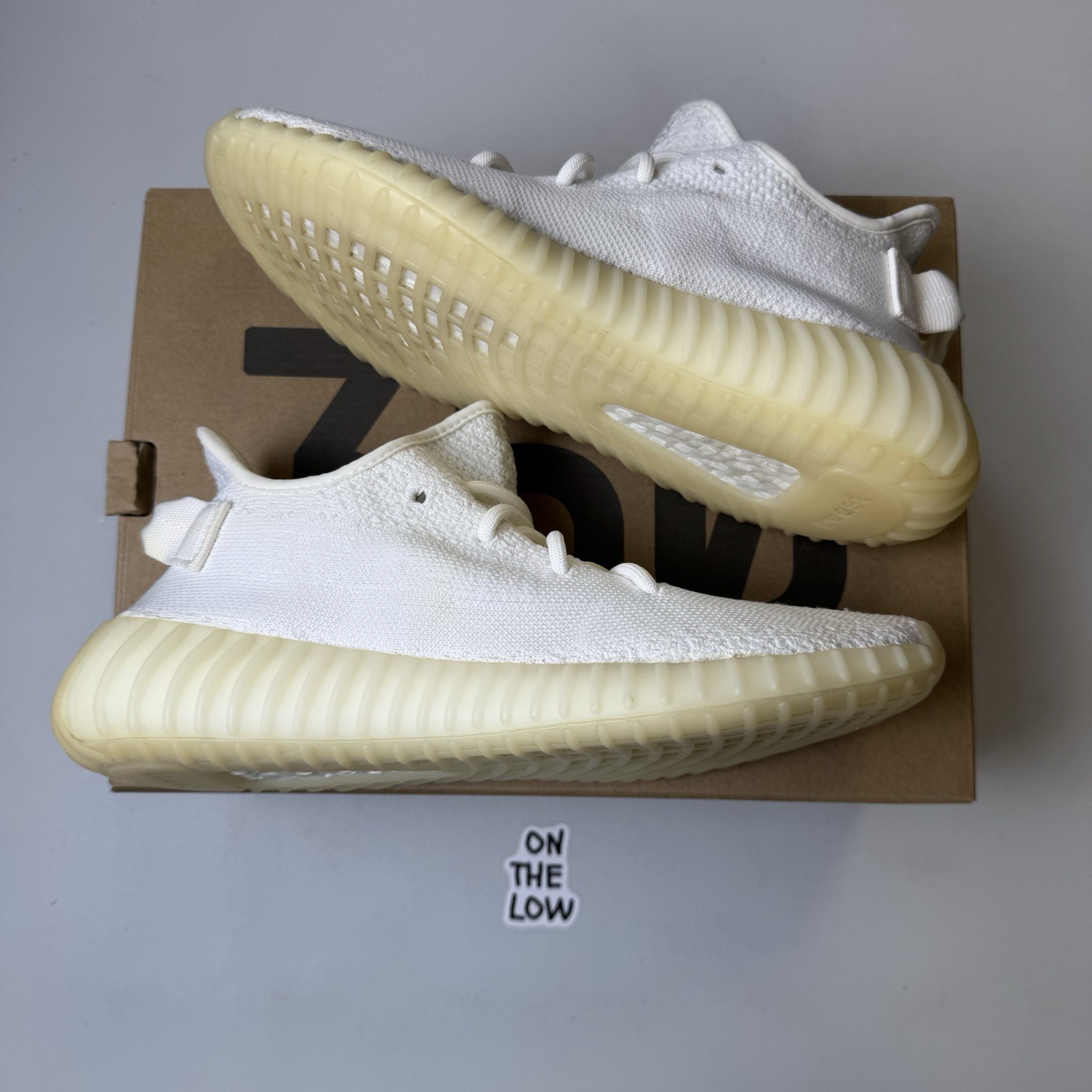 Adidas Men's Yeezy Boost 350 V2 Cream Triple White | CP9366 | Size 7 Mens