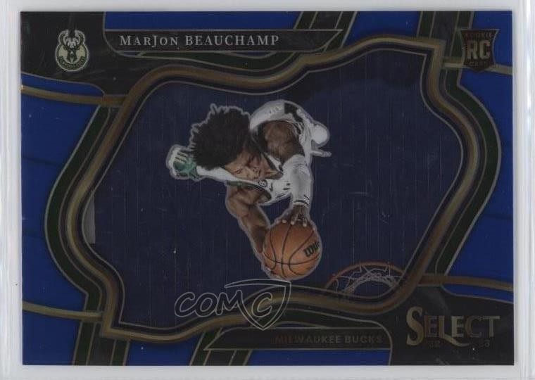2022-23 Panini Select Courtside Blue Prizm MarJon Beauchamp #283 Rookie RC 02u0