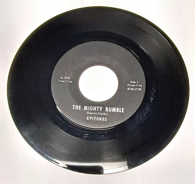 #ad 45 rpm private Michigan garage rock instro EPITONES Mighty Rumble Twist 1960s VG $85.00