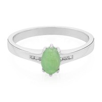 Cavill Ring 925 Silber Damen Oval 0,28Ct GrüN Topas Echtschmuck