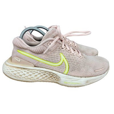 Nike Zoom X Invincible Run FK 2 Flyknit Running Shoes Womens 9 Pink Sneakers