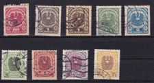 Österreich 1920/21  Mi.Nr. 312 - 319 gestempelt