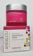 Andalou Naturals Rosewater Mask - 1000 Roses - 1.7 oz NWB FREE SHIPPING