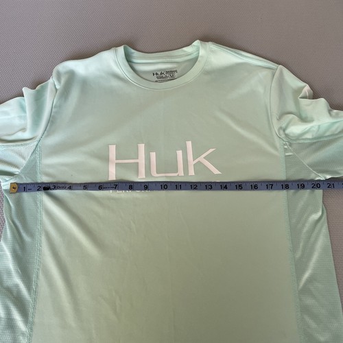 Huk Performance Camicia da Pesca Aqua Maglione Manica Lunga Taglia Media - Foto 4 di 5
