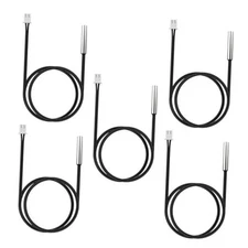 PCS 1M Temperature Sensor Probe 10K, B390 NTC Thermistor Sensor Probe, 1m 5