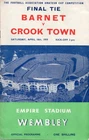 Barnet V Crook Town 18/4/1959 FA Amateur Cup Final Programme