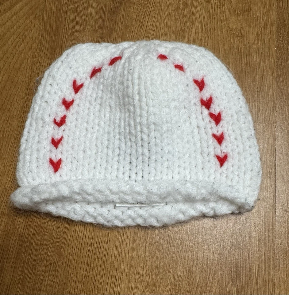 Crocheted Baby Suspenders And Hat, Baseball Theme, Mud Pie Size Newborn - Image 4 of 4