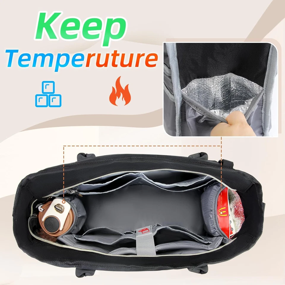 Borsa Lavoro Donna per Insegnante Infermiera Grande Borsa Porta PC Università Co - Immagine 4 di 4