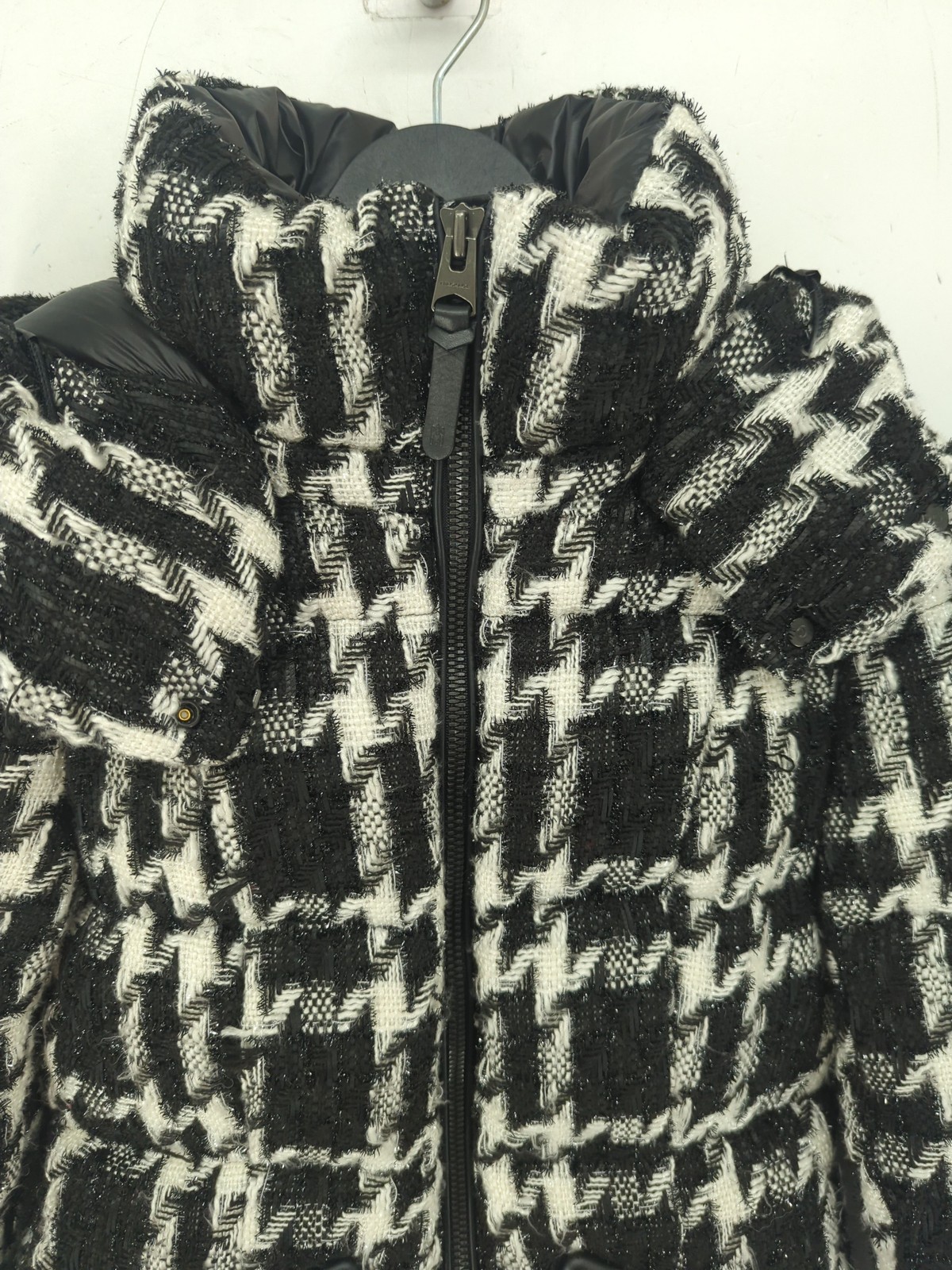 ALTRA Mackage Cappotto Donna S Nero Nylon Geometrico con Altro Spandex Puffer Jacket