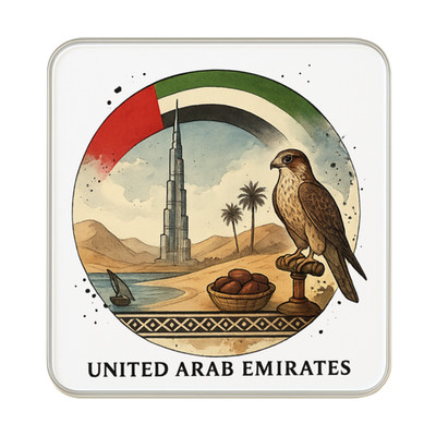 Vereinigte Arabische Emirate Kühlschrankmagnet: Niedliches handgefertigtes Reise-Souvenir-Geschenk
