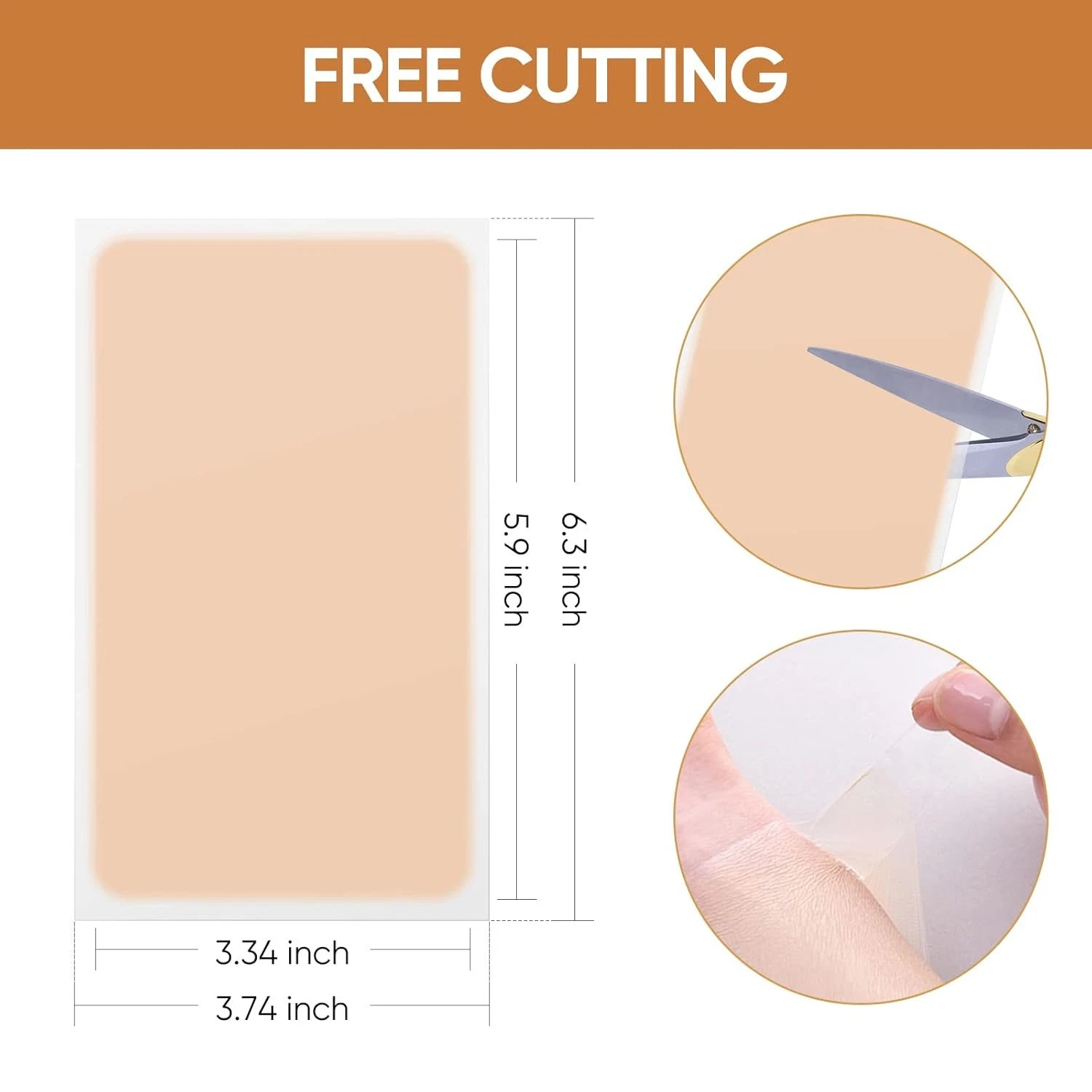 Tattoo Cover Up Patch, Waterproof & Breathable, for Tattoos & Scars, 6Pcs image 6