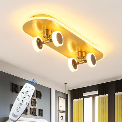 Dimmable 32W LED Ceiling Light with Remote for Kids' Room & Nursery