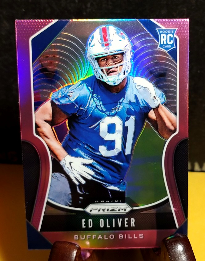 ED OLIVER 2019 Prizm Pink Rookie Prizm #378 - BUFFALO BILLS