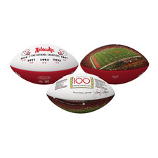 Johnny Rodgers Autographed Nebraska Huskers 100th Season Football