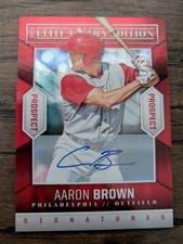 AARON BROWN 2014 Panini Elite Extra Edition /599 Autograph AUTO Card PWE