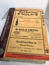 1971 Concord NC Hill’s City Directory Rare Read - SEE Pictures