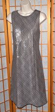 Lauren Ralph Lauren Women's Taupe Sequin Wedding~Cocktail~Dress~NextToNew~ Sz. 8