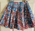 Oilily Toos Floral Gingham Spring Skirt HTF NWT Girls 128 7 8 $115 — photo 3