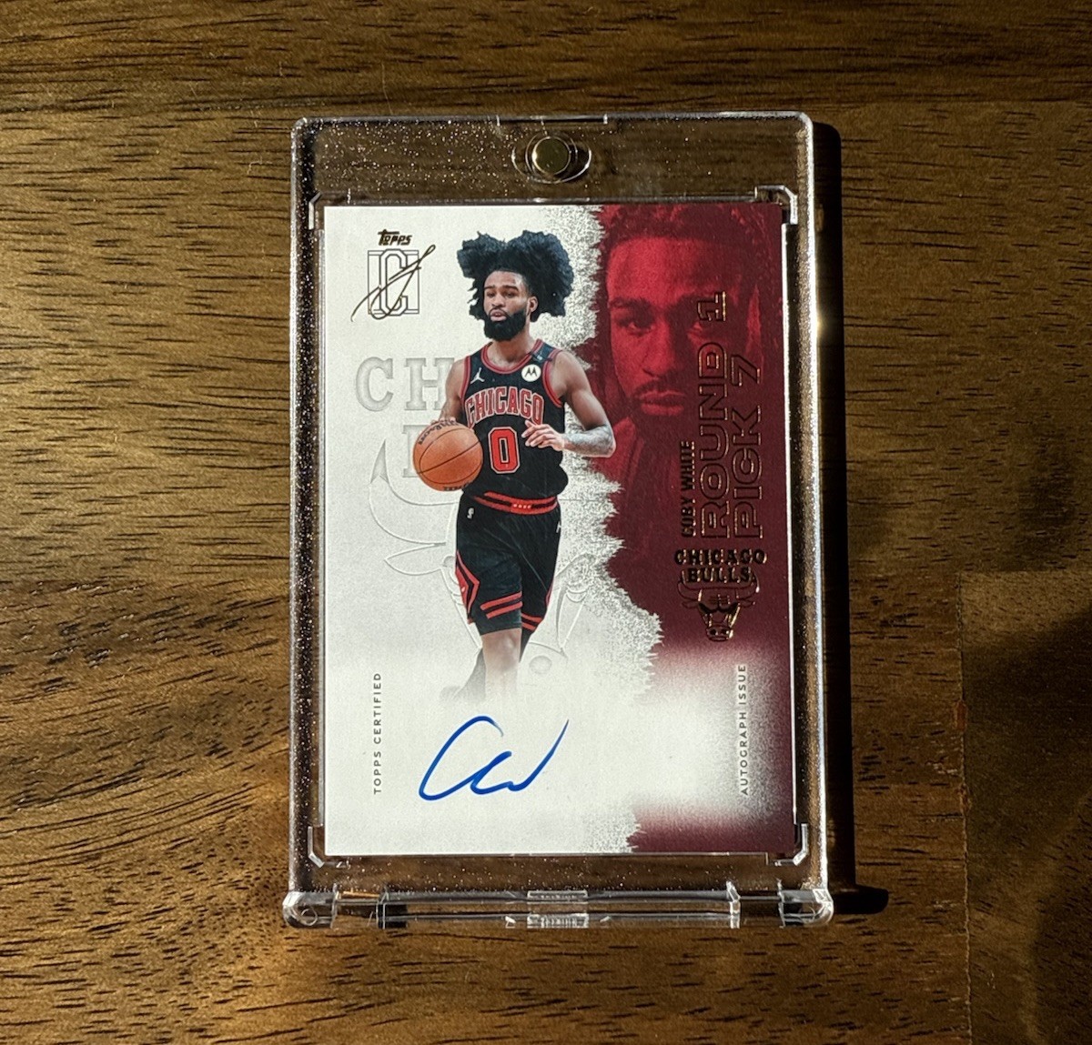 Coby White 2025-26 Topps Signature Class Auto #VCA-CBE Chicago Bulls