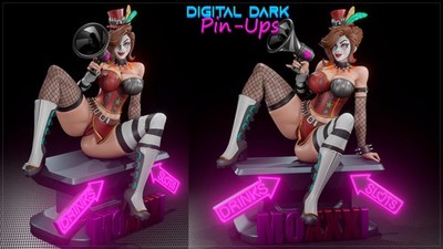 18+ Sexy Mad Moxxi Pinup Figure NSFW Fanart Multi Scale Unpainted  Unassembled | eBay