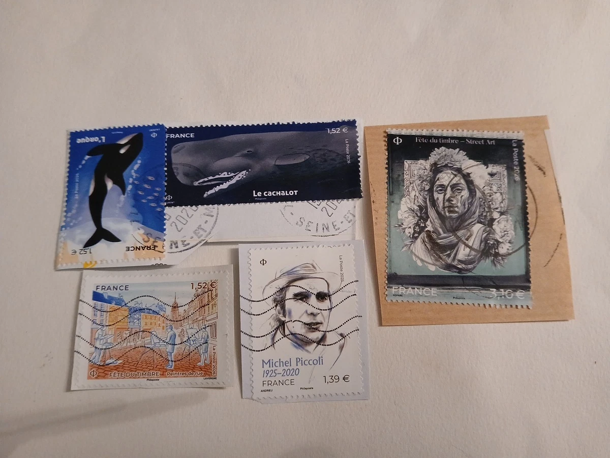 TIMBRES DES ANNÉES 1990 - Lot de 20 timbres oblitérés, lot 4 EUR 1,40