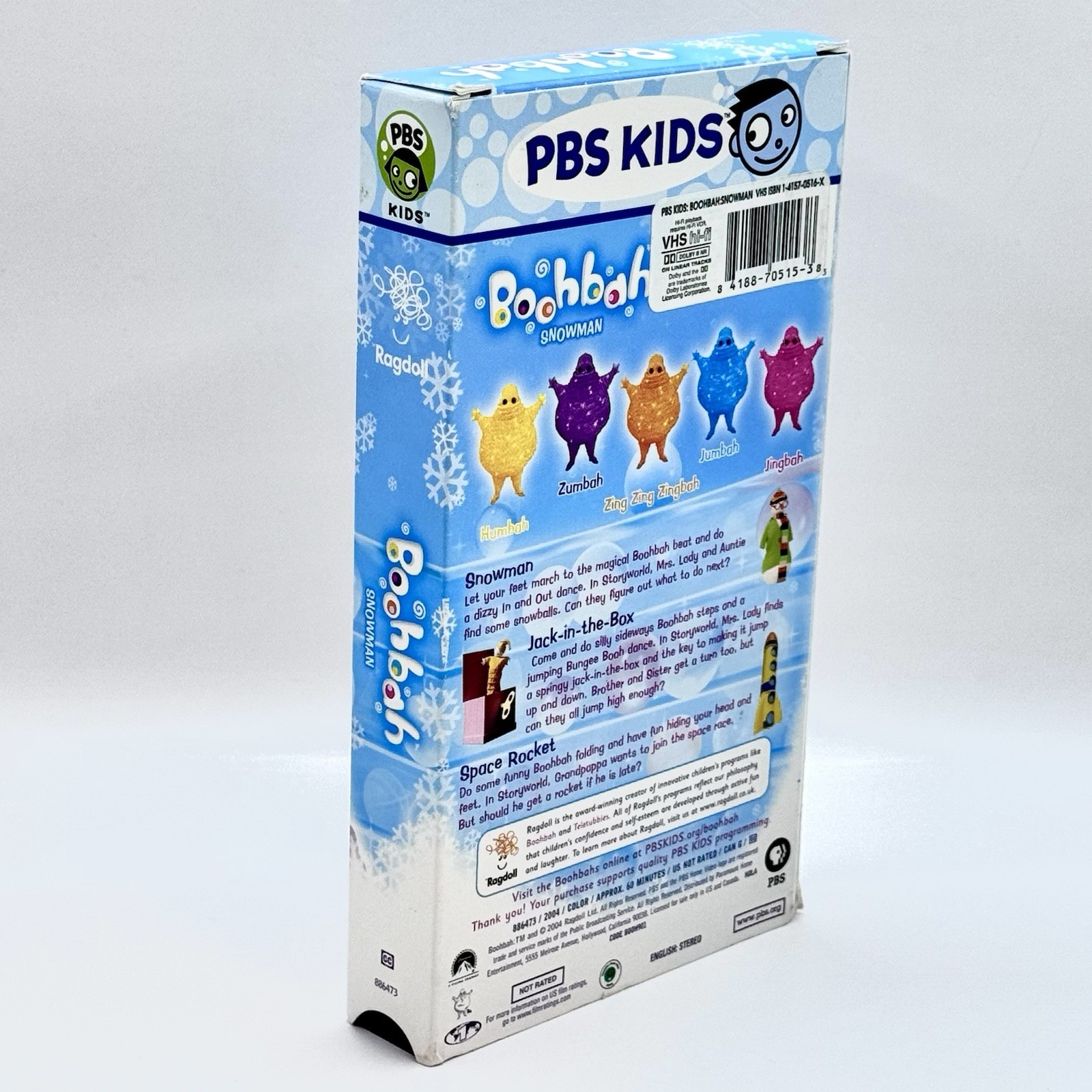 Boohbah - Snowman VHS Tape (2004) – Out of Print PBS Kids Nostalgia Childrens TV