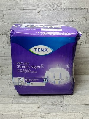 Tena ProSkin Overnight Incontinence Adult Diaper for Women & Men, L/XL, 12 ct