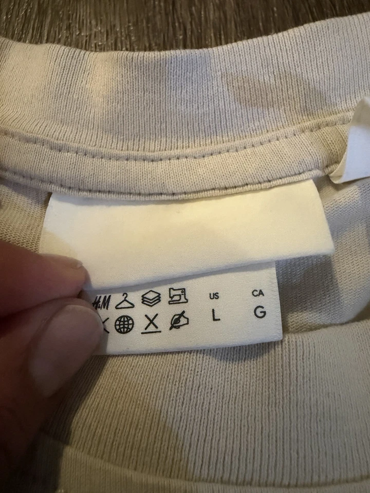 Camiseta manga hombre H&M (medidas incluidas) grande Foto 2 de 4