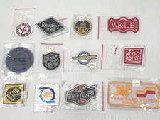 Vintage Railroad Patch Lot 12 Train Embroidered Railway B&O CSX Erie Pullman