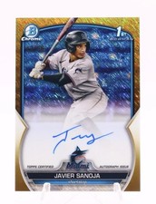 Javier Sanoja Bowman Chrome 2023 Gold /50 Auto