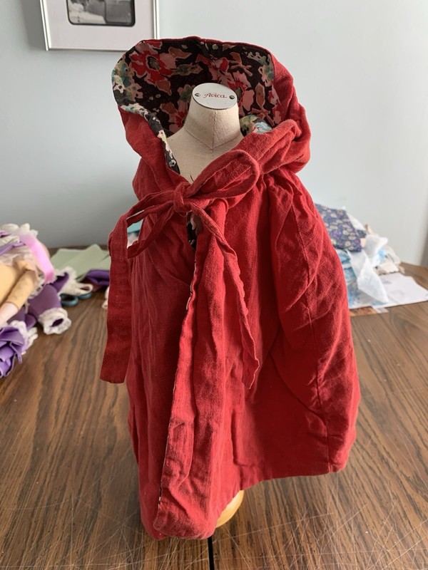 Vintage Doll Cape 14”