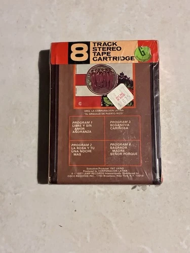 Sealed 8 track cartridge - Orquesta Corporación Latina - Orgullo De PR - Coco