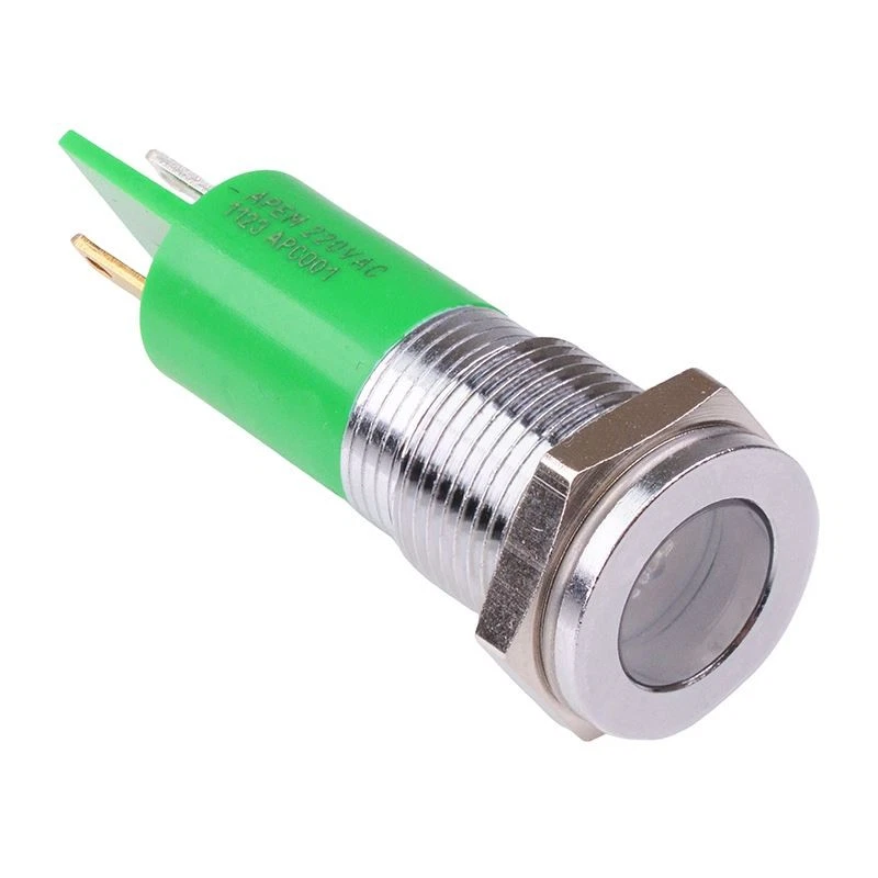 Grüne LED 14mm Panel Anzeige 24VDC APEM Q14F1CXXSG24 - Bild 1 von 1