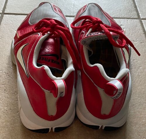 Nike Free 7.0 Mens Shoes Challenge Red/White/Grey 315812-611- Size  11-RARE-EUC