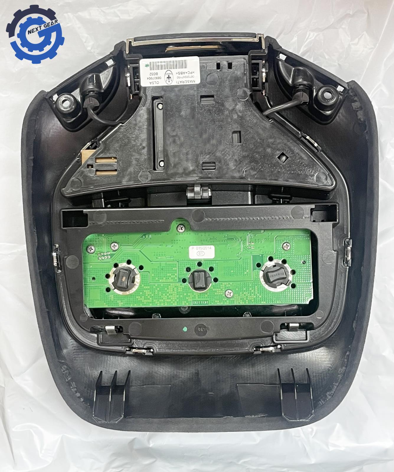 06700247150 OEM MASERATI Black Roof Console Light Switch 14-19 Ghibli Quattropo